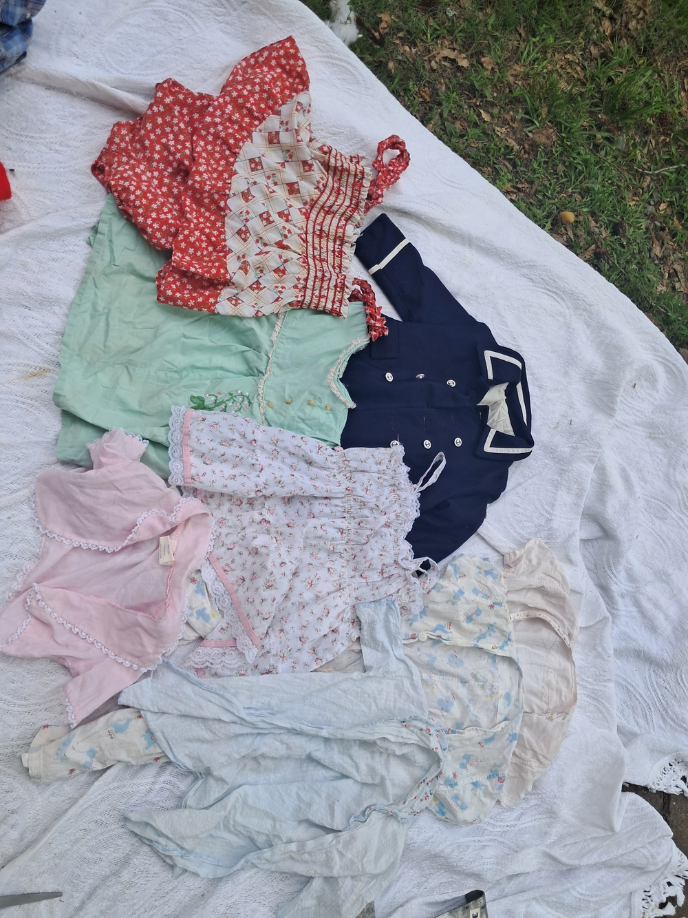 Lot Of Vintage Baby Clothes With Flaws